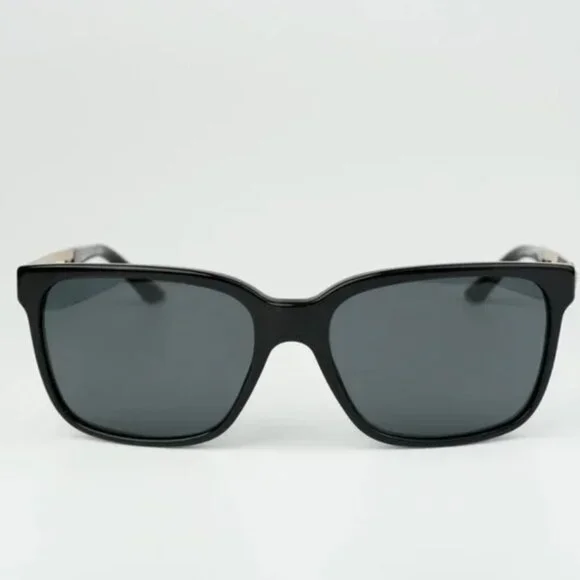 NEW Versace Black Grey Square Unisex Sunglasses